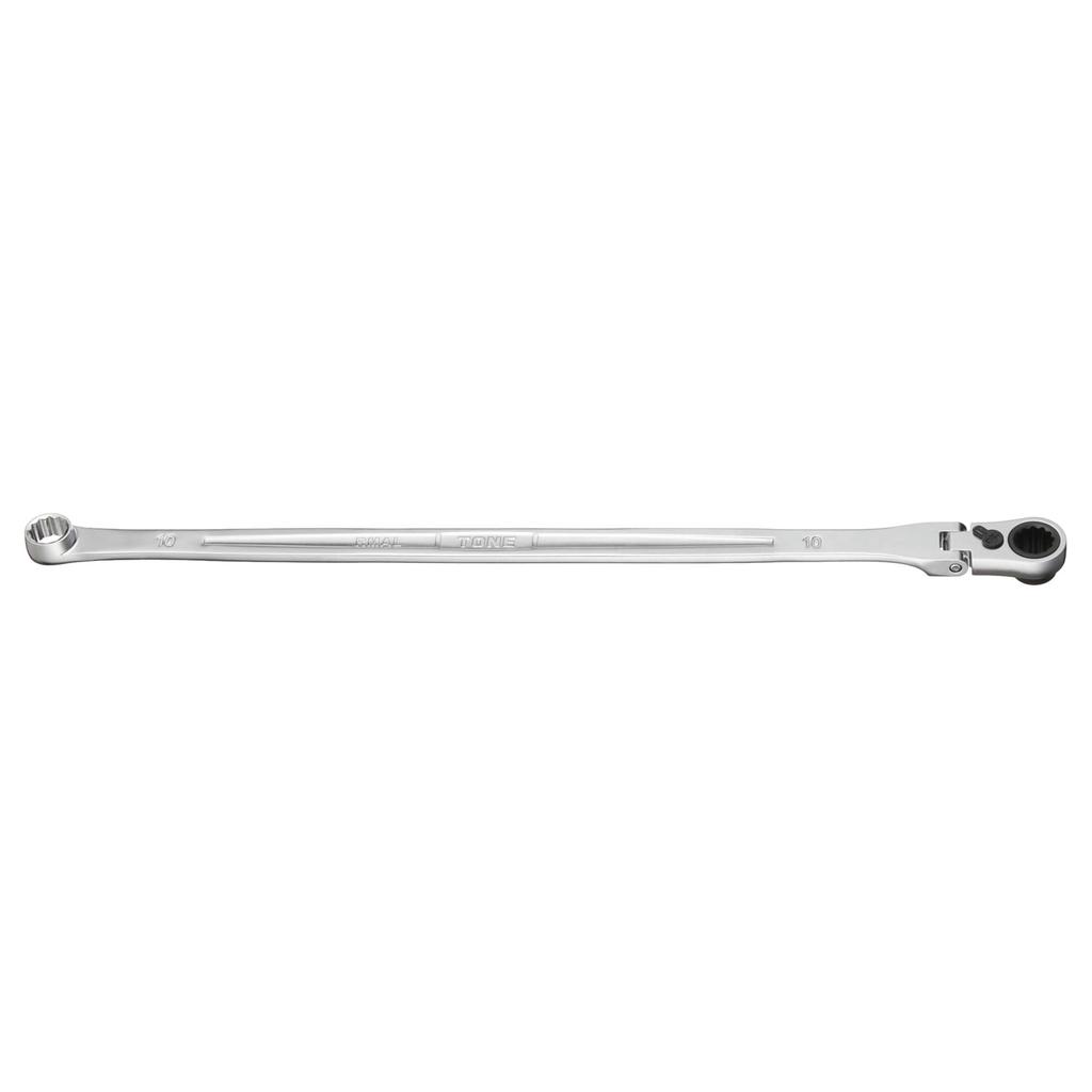 TONE Super Long Oscillating Ratchet Box Wrench Width Across Flats 10mm RMA-10L