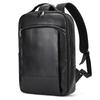 Retro Backpack Double Zipper Main Bag Leather Backpack Large Capacity Mad Horse Leather Outdoor Travel Bag Leisure Computer Bag