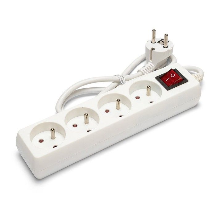 Power Strip - 4x16A Power Strip with Switch, 1m, CE &; NF