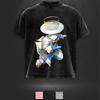 Jolyne Jotaro JoJo's Bizarre Adventure Clothing Men Women Short Sleeve T-shirts Vintage Washed T Shirt Casual Cotton Streetwear