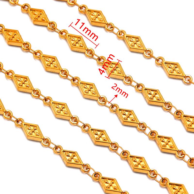 18K Gold Plated Stainless Steel Heart, Butterfly, Four-Leaf Clover, Shell Chain Bracelet/Necklace, 50cm.