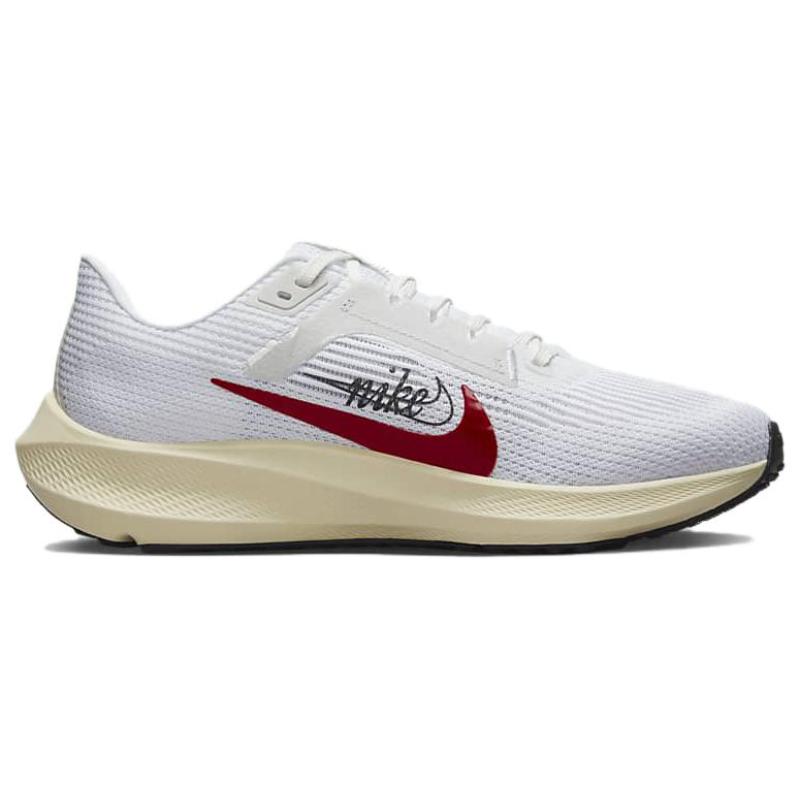 Nike Pegasus 40 Premum White Team Red Women's Sneakers FB7703-100