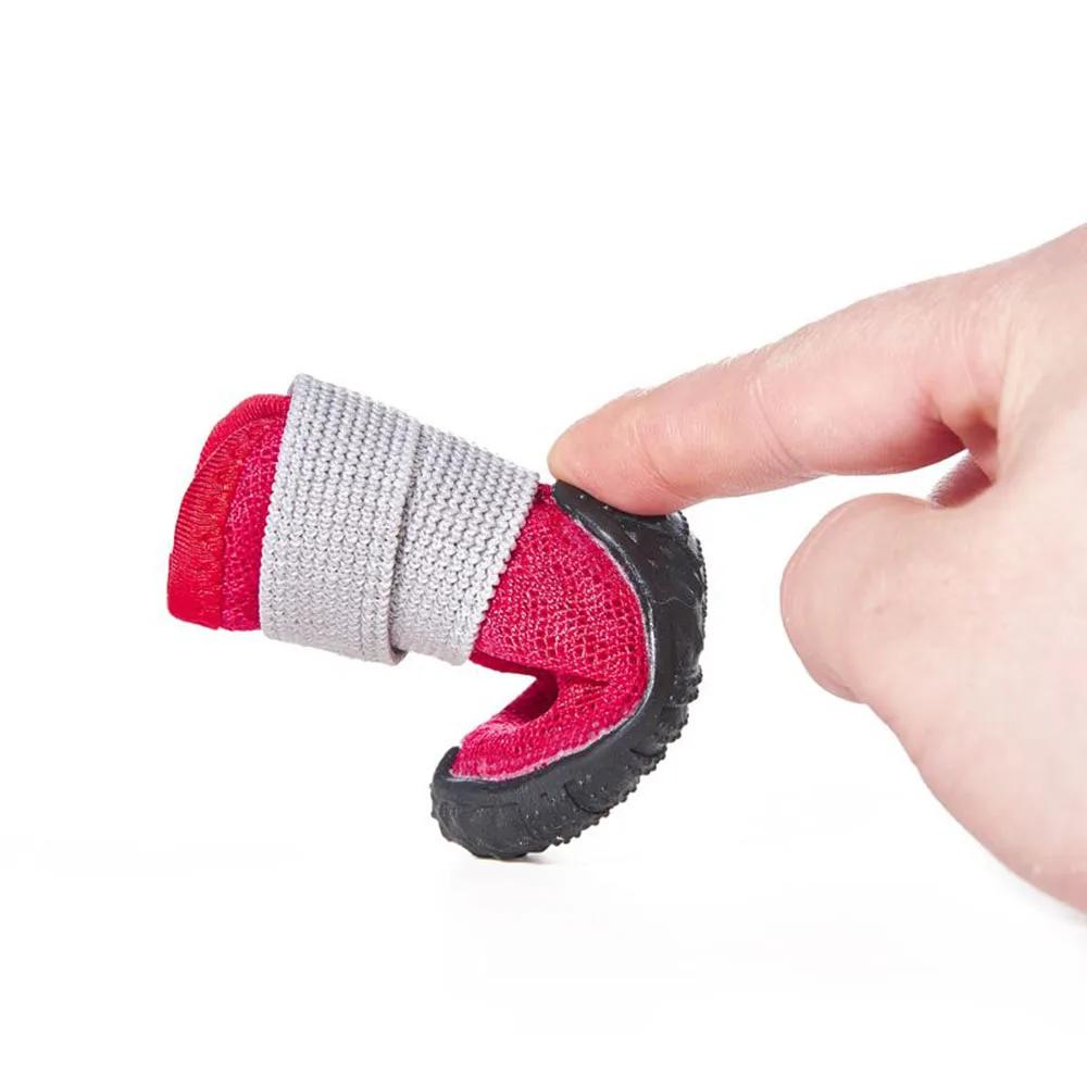 Små Hundskor Mjuka Gummisulor Hundstövlar Husdjur Tasskydd Andningsbara Valpstövletter för Utomhuspromenader Inomhus Hårt Trägolv