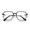 Ultra-Light Trendy Women's Color-Changing Myopia Glasses - Cold Tea Color, Transparent Large Frame, High Appearance Value, Slimming, Flat Lenses