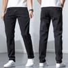 Jeans neri Pantaloni dritti slim versatili di tendenza da uomo Nuovi pantaloni da uomo nuovi classici in denim nero per giovani