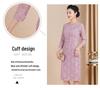 Purple 2025 Spring Mother-of-the-Bride Formal Three-Quarter Sleeve Dress Plus Size
