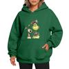 Ladies' Christmas Style Printed Hoodie With Wool And Pockets For Women