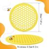 1pcs New Floating Bee Island Honeycomb Bee Waterer Floating Station Bee Insect Drinking Tray For Outdoor Garden Thirsty