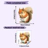 Self-adhesive Switch Stickers Cute Cartoon Squirrel for Home Wall Decor