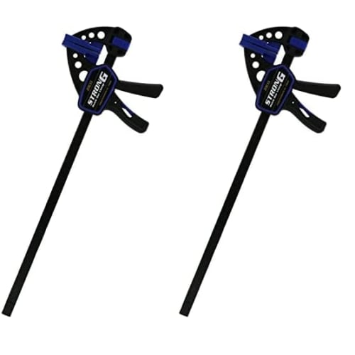 SK11 Super Powerful Quick Bar Clamp, Medium, 300mm Opening, 80kg Clamping Force, SRC-300M (x 2)