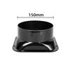 Vents Parts Duct Connector Kitchen ABS Plastic Black For 100-300mm Dia Hose Check Valve Square Flange Wind Resistance
