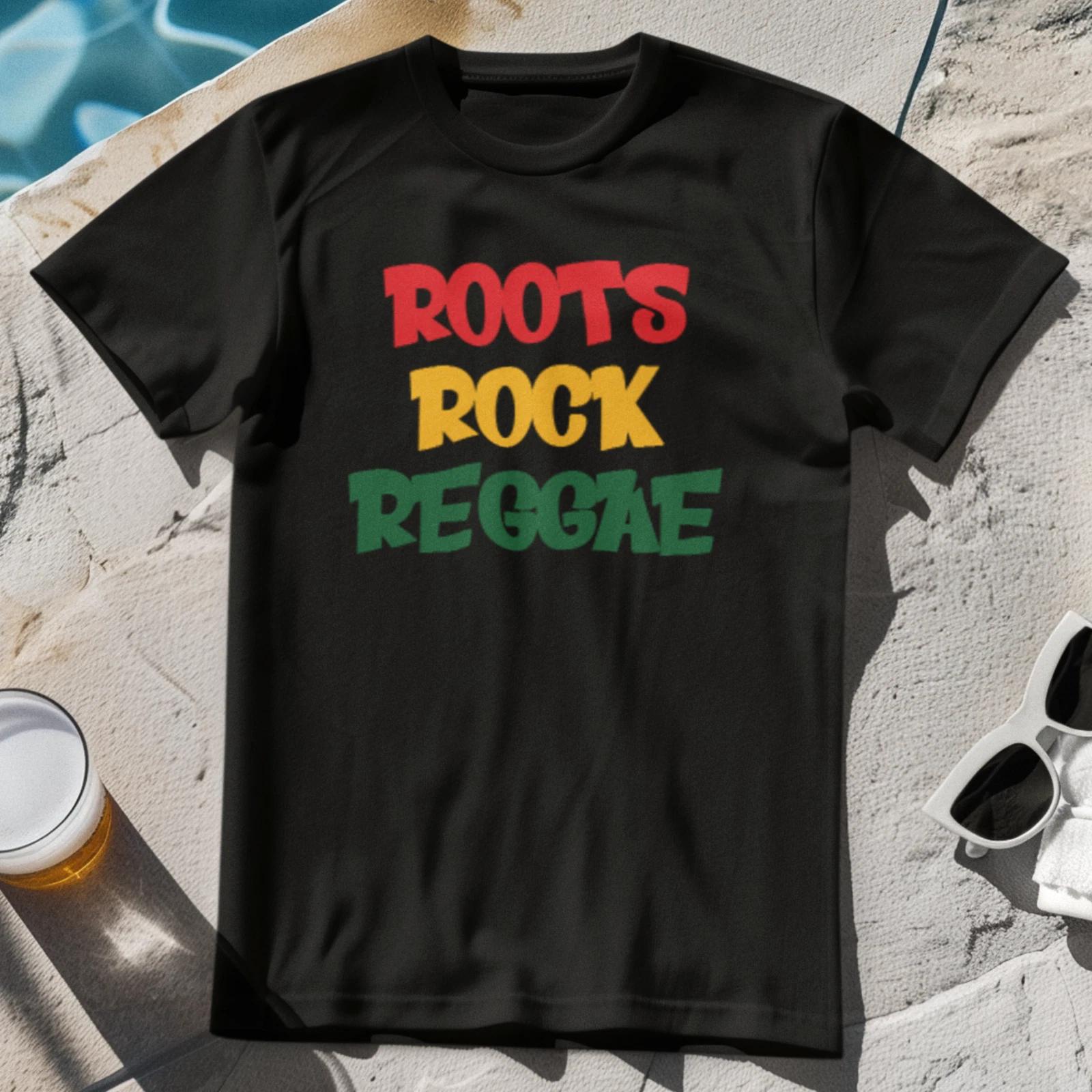 ROOTS ROCK REGGAE - T-Shirt Reggae Dub Roots Ska Dancehall DJ Bob Marley Congos XL