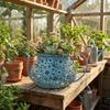 Floral Cutout Flower Pot Retro Decorative Flowerpot Ornaments Vintage Flowerpot  Garden