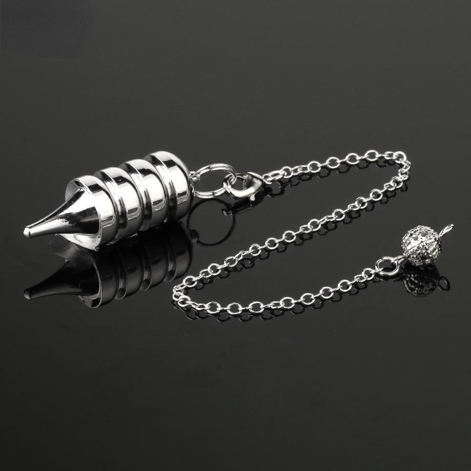 Cone 100% Copper Brass Metal Pendant Pendulum for Divination Dowsing Reiki Healing Egyptian Isis Pendulos Professional A001