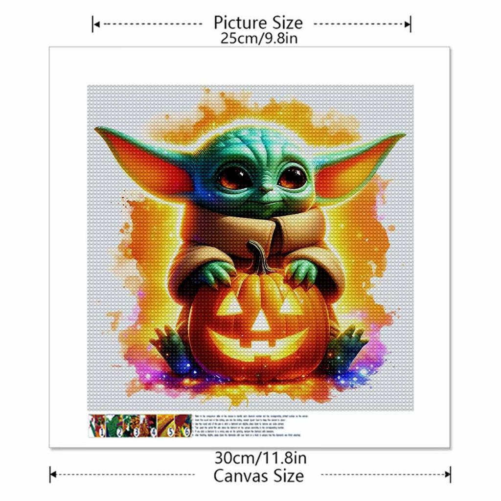 5D DIY Diamond Painting Decorative Pumpkin Lantern Full Round Drill Scenery Diamond Embroidery Cross Stitch Kits Home Decor Gift