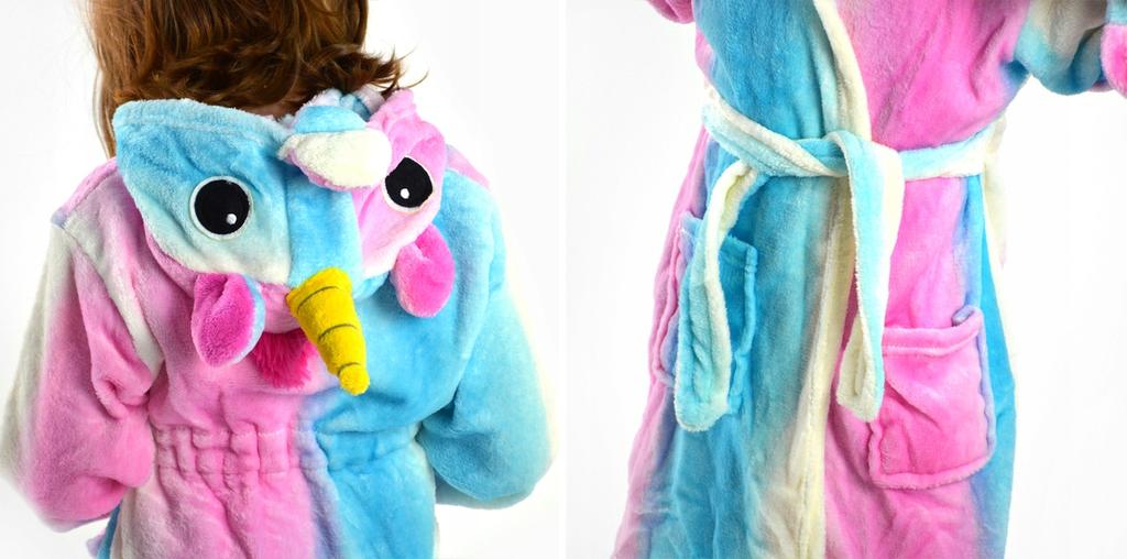 Kinderbademantel Einhorn Pegasus schön für Mädchen 134 Kinderbademantel Regenbogen Einhorn Pegasus 104