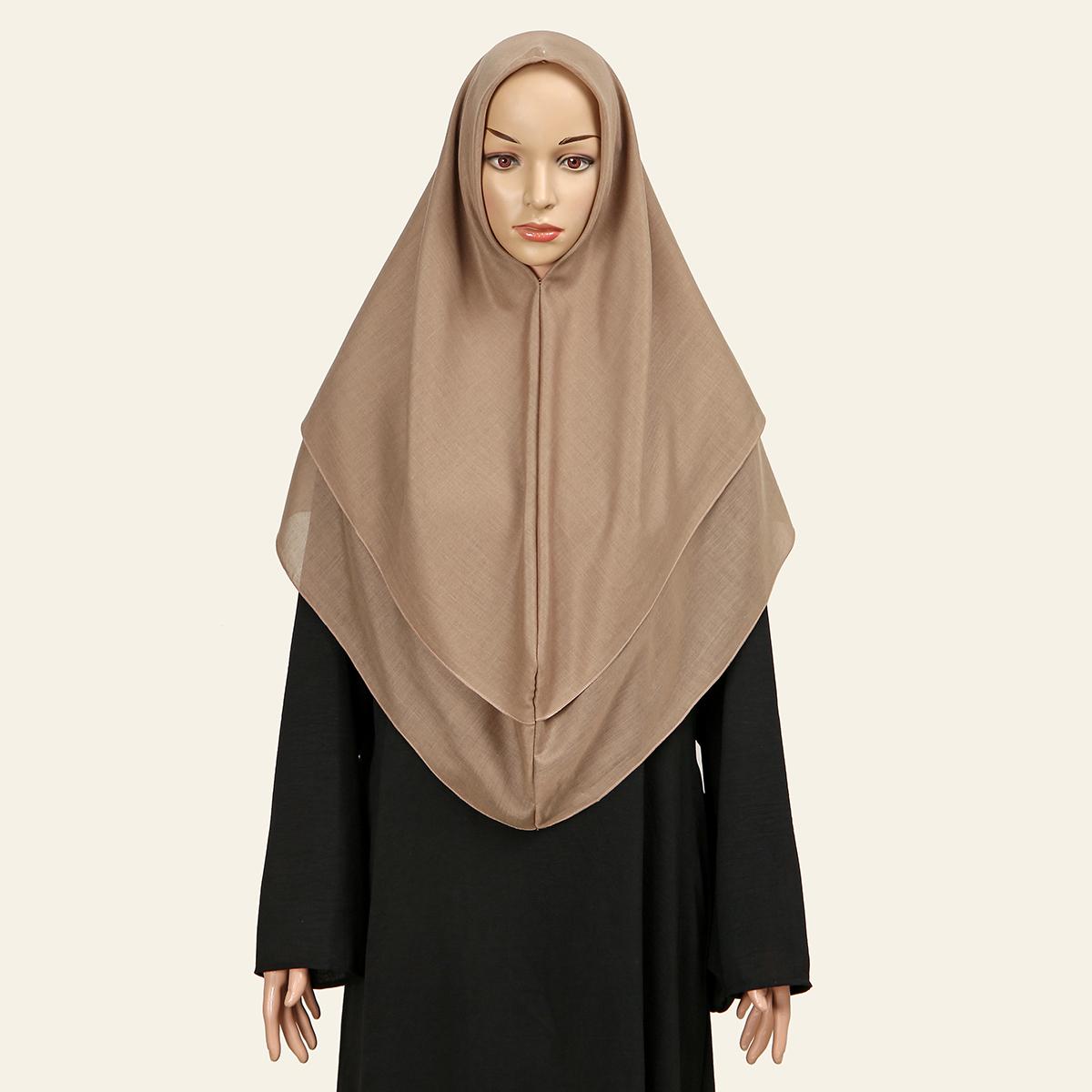 

New Muslim Islamic Cotton Hijab Scarf Instant Hijabs Headscarfs For Women Long Scarves Head Wrap Shawl Bonnet Hijab Headband