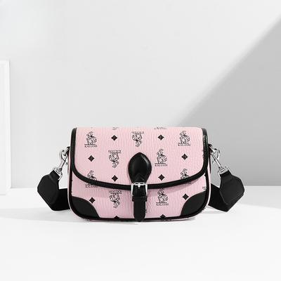 This Is A Trendy and Versatile Single-shoulder Crossbody Bag with A Wide Shoulder Strap and A Small Square Bag
