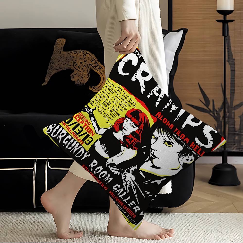 T-The C-Cramps Band Pillow Gift Home Office Decoration Pillow Bedroom Sofa Car Cushion CoverPillow Case