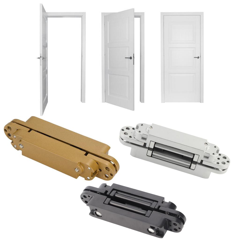 Door Hinges Adjustable 180 Degrees Opening Angle 3D Folding Door Hinge with Hex Wrench Screws for Wooden Door 40kg Door Hinges