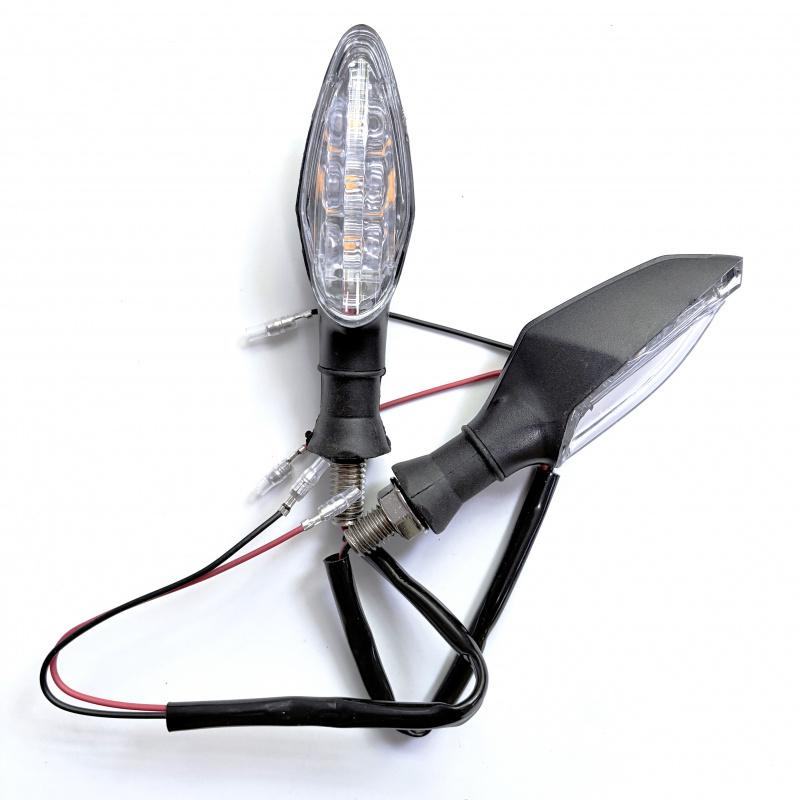 Motorcycle Turn Signal Light Amber Indicator Waterproof Rear Tail Running Lamp for Moto Scooter 12V