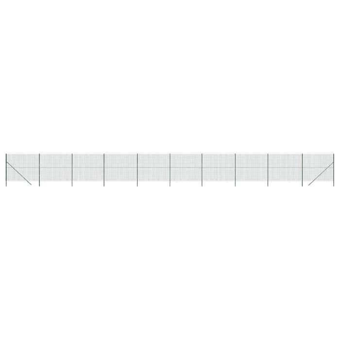 VidaXL Clôture en Treillis Métallique, Panneau de Clôture Décoratif, Barrière de Protection Jardin Patio Extérieur, Vert 154076