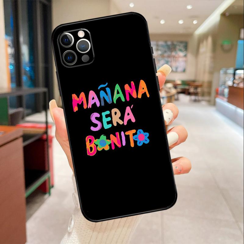 Karolg Manana Sera Bonito Case For iPhone 16 15 14 Pro Max 13 12 Mini 11 Pro Max X XS XR Plus Soft Cover Funda