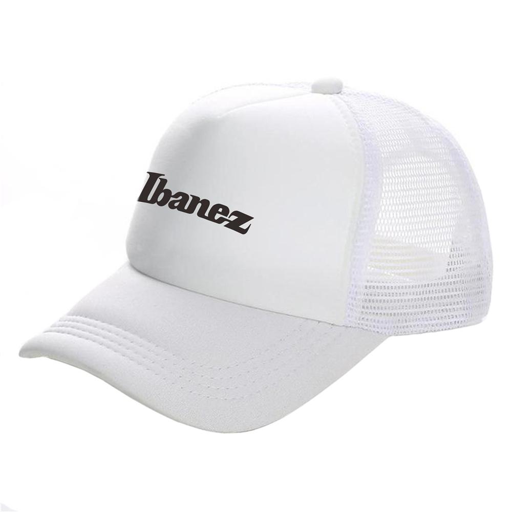 Guitar brand Ibanez Trucker Cap Unisex Cool Music Fans Hip Hop Ibanez Hat Baseball Cap Unisex Mesh Net Caps MZ-056