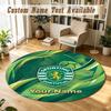 Round Rug Custom NameSporting CP Pattern Non Slip Carpet Home Floor Decor