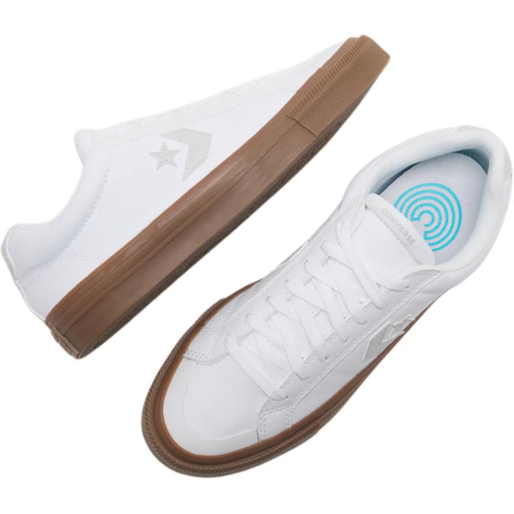 Converse Sport Casual Comfortable and Versatile Non-slip Durable Low-top Skate Shoes Unisex White