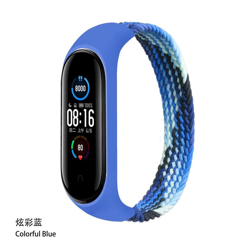 Bracelet for Xiaomi Mi Band 6 7 Strap Nylon Braided Solo Loop Pulseira Bracelet Miband5 Wristband Belt Mi Band 5 4 3 6 Correa