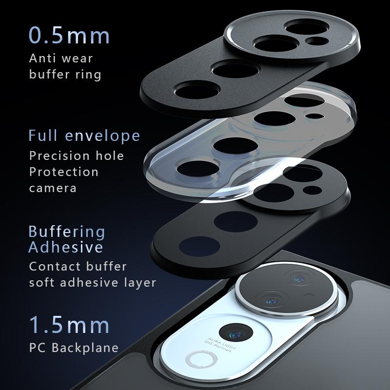 For Vivo V40 5G Case Cover Vivo V40 Capas New Shockproof Phone Back Bumper Matte Frosted Black Transparent For Fundas Vivo V40