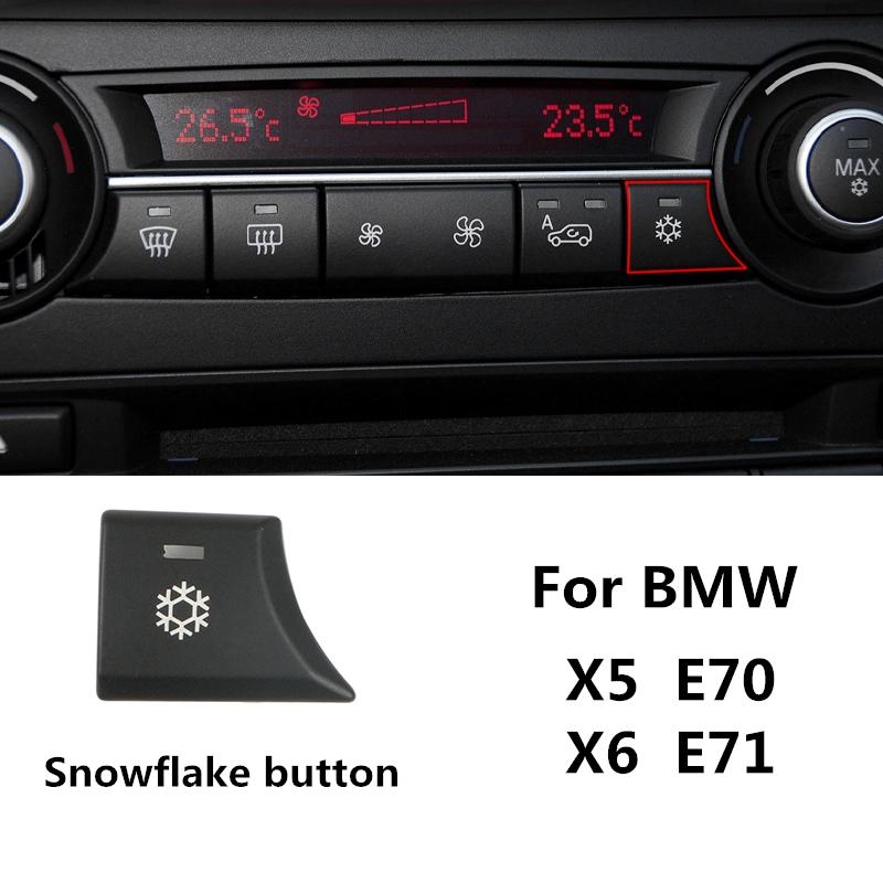 Lämplig för BMW X5 E70 X6 E71 luftkonditionering luftvolym paddelknapp baklucka omkopplare central kontroll cykelknapp