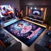 1PC Custom Name Dreams Pink Theme Floor Mat Ideal for Living Room, Game Rooms, Office, Bedroom,Floor Mat Playful Design