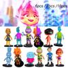 Figuras Crazy Element City de 6-9cm Com Base Pacote de 8 Brinquedos de PVC Sortidos Para Crianças 4-6)