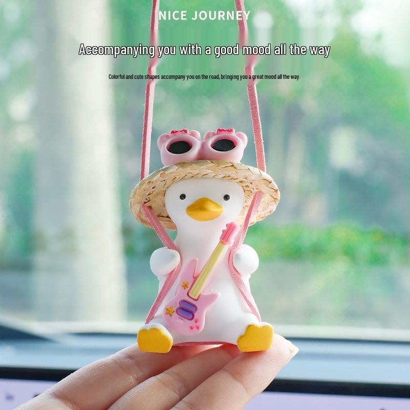 Car-mounted Yellow Duck Swing Pendant for Interior Decoration