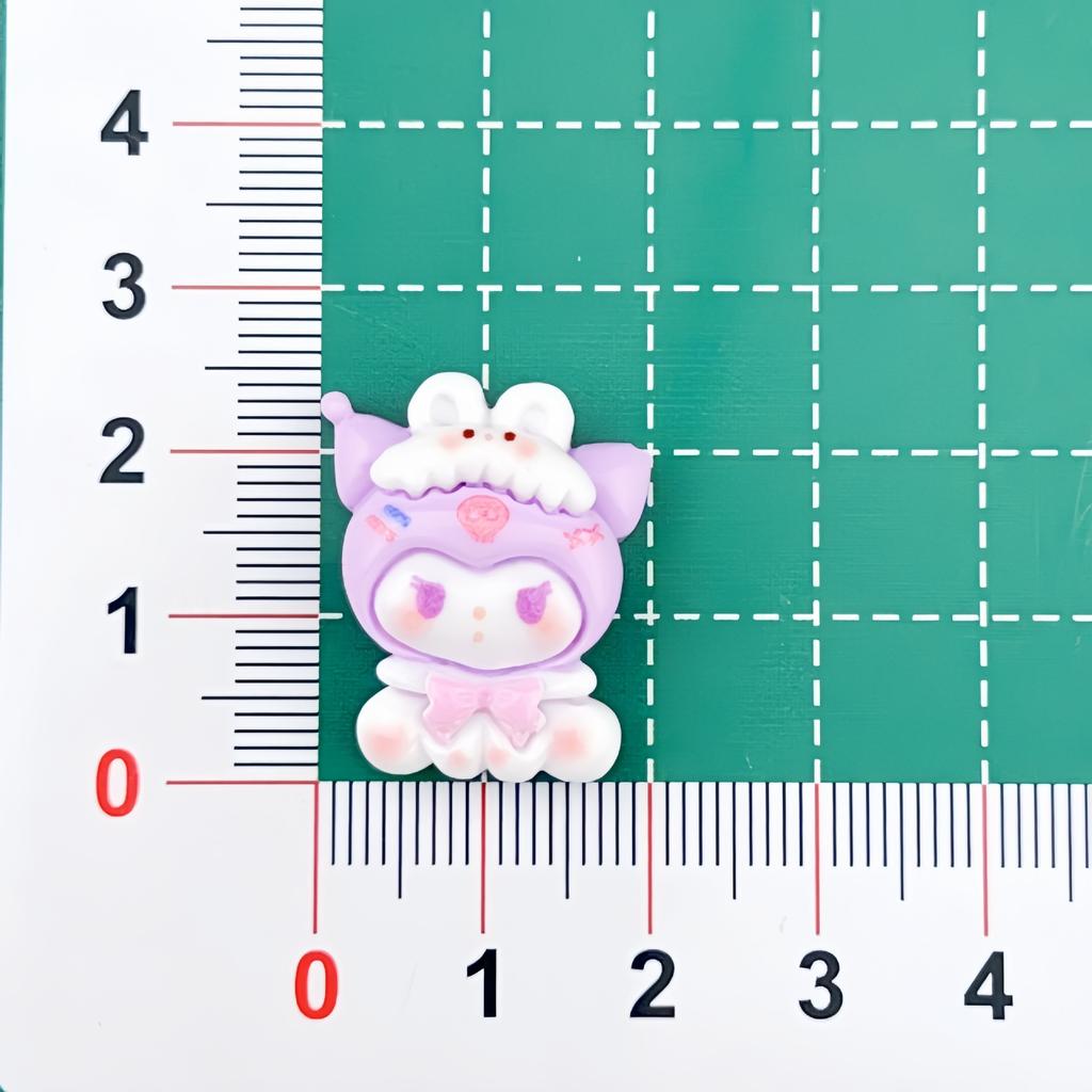 10Pcs New Kawaii Cute Candy Bow Tie Cartoon Animalseries Flat Bottom Scrapbook Diy Jewelry Making Hairwear Accessorie A130