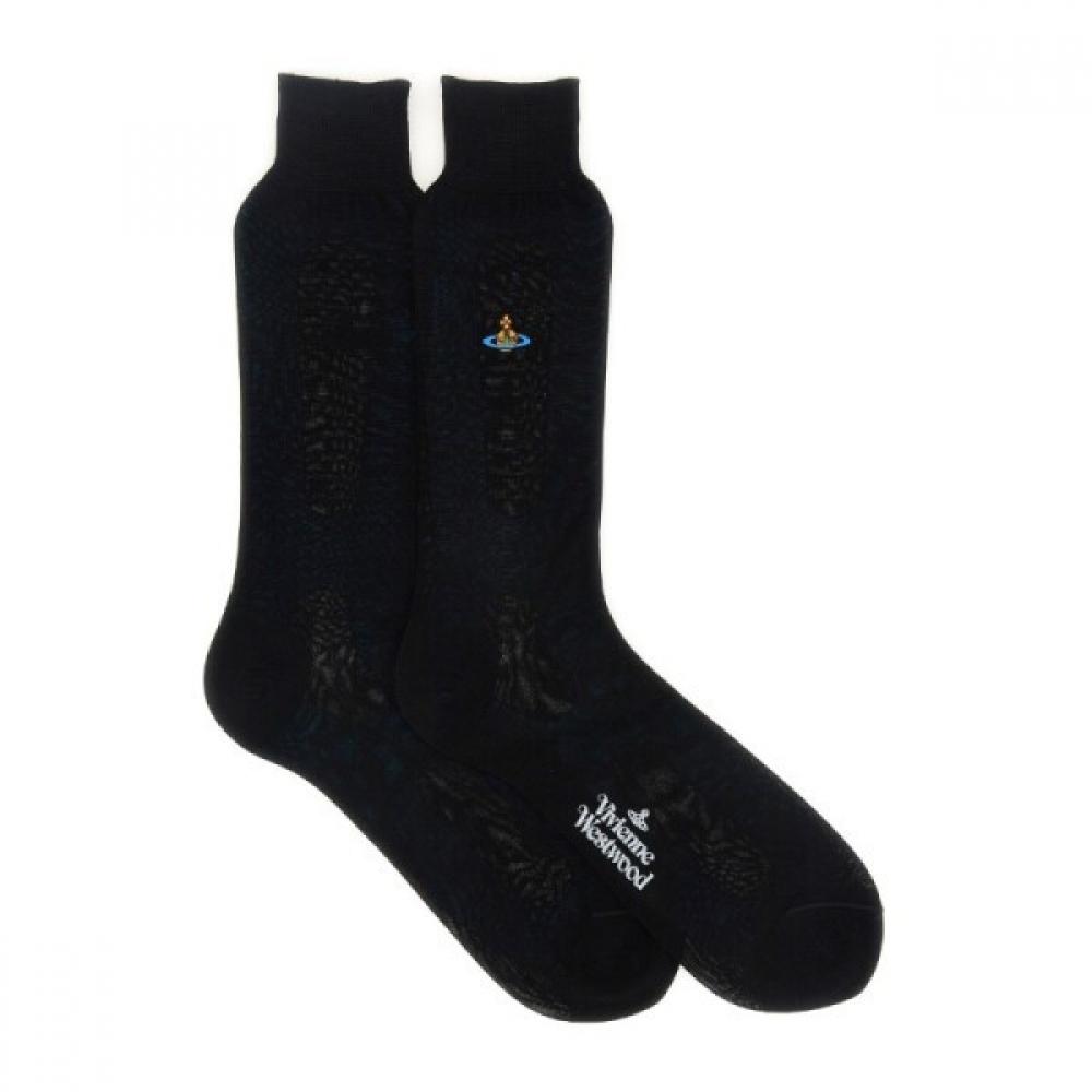 

Носки Vivienne Westwood Of Embroidered Pattern Crew 81040001 K001dn401 UK45