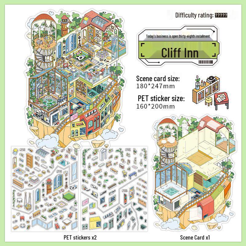 Infeel.Me 38th Series 2.5D Large Scenery Sticker (PET+White Card)