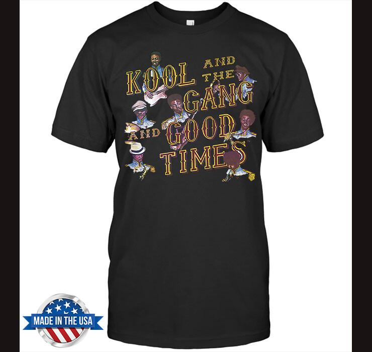 Good Times Album R&B Funk Band Kool the Gang T-shirt Robert Kool Bell M
