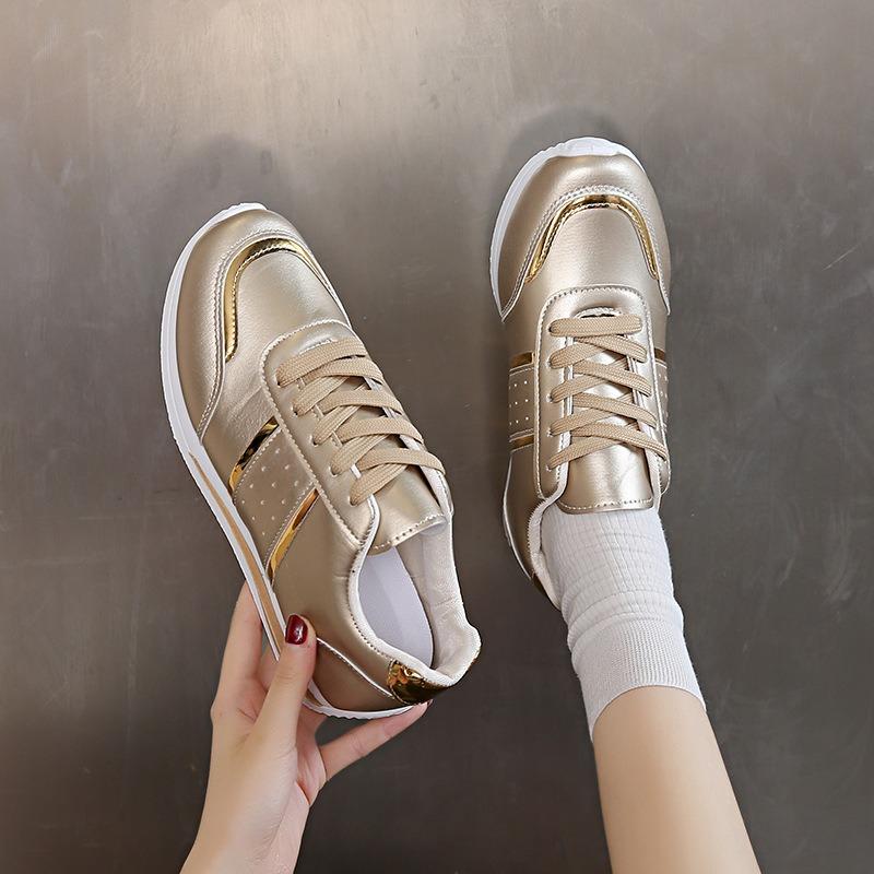 New Large-sized Casual Shoes Thick-soled Casual Shoes Lace-up Sports Women's Shoes