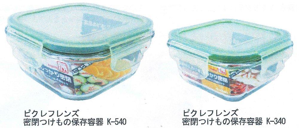 Tombow Glass Airtight Storage Suitable for SG Heat-Resistant Container, 410ml, 4-Point Lock, Pickles, M-410