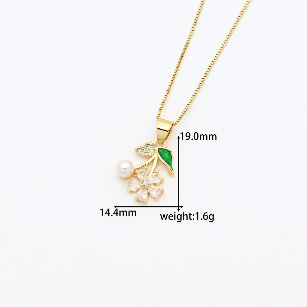 European Light Luxury Sunflower Zirconia Pendant Necklace for Women