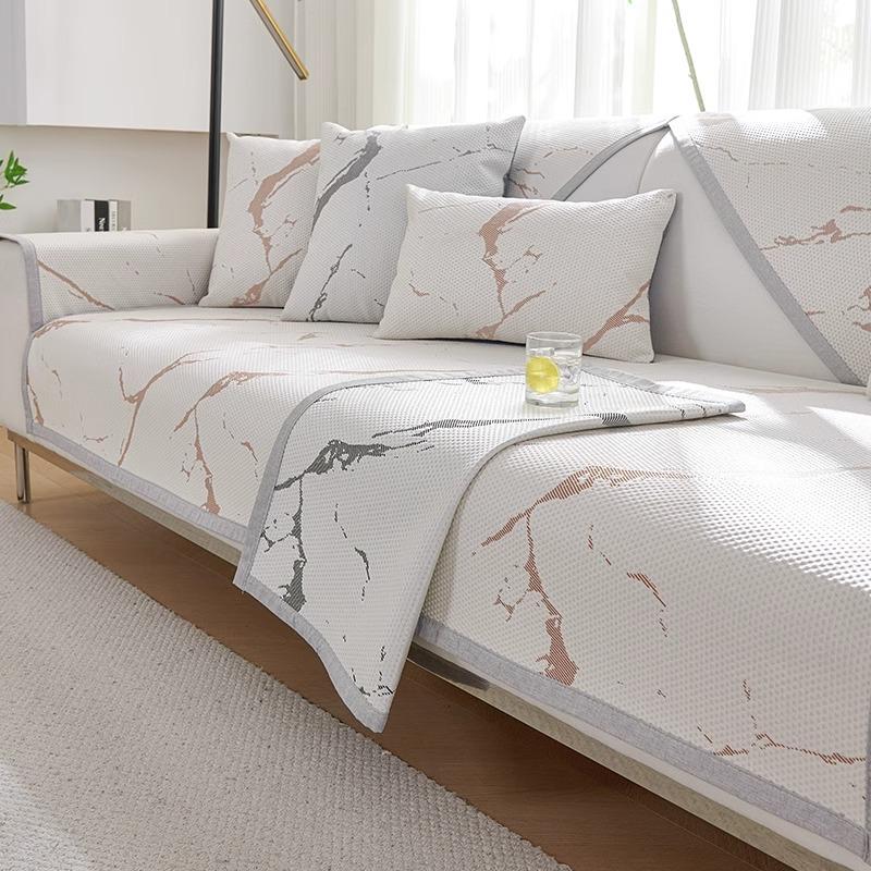 

Cool Doudou Sofa Cushion, Summer Ice Silk Mat Seat Cushion, Non-Slip Leather Sofa Cover, Summer Cover Sofa Seat Cushion 70*70cm