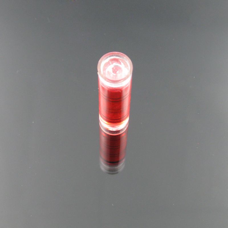 10 pieces/Lot 9.5*40mm Red Color Spirit Level Bubble Plastic Bubble Level Tubular Vials