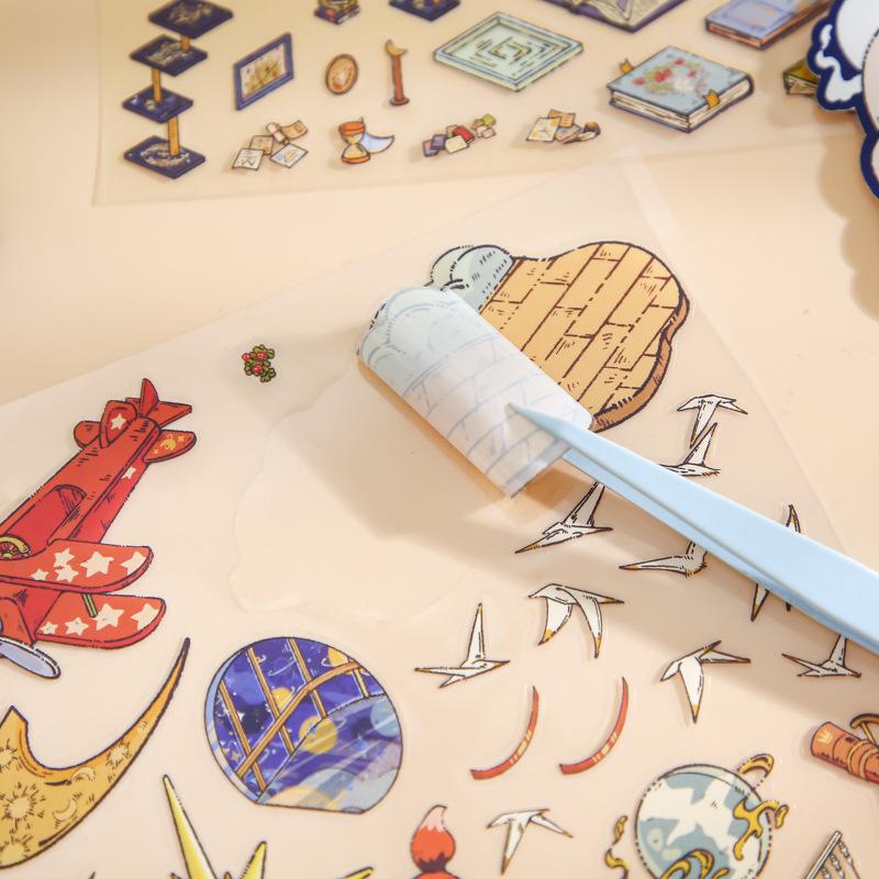 Mr. Paper Fairy Tale Book Series Flat Stickers - DIY Student Fun Pack