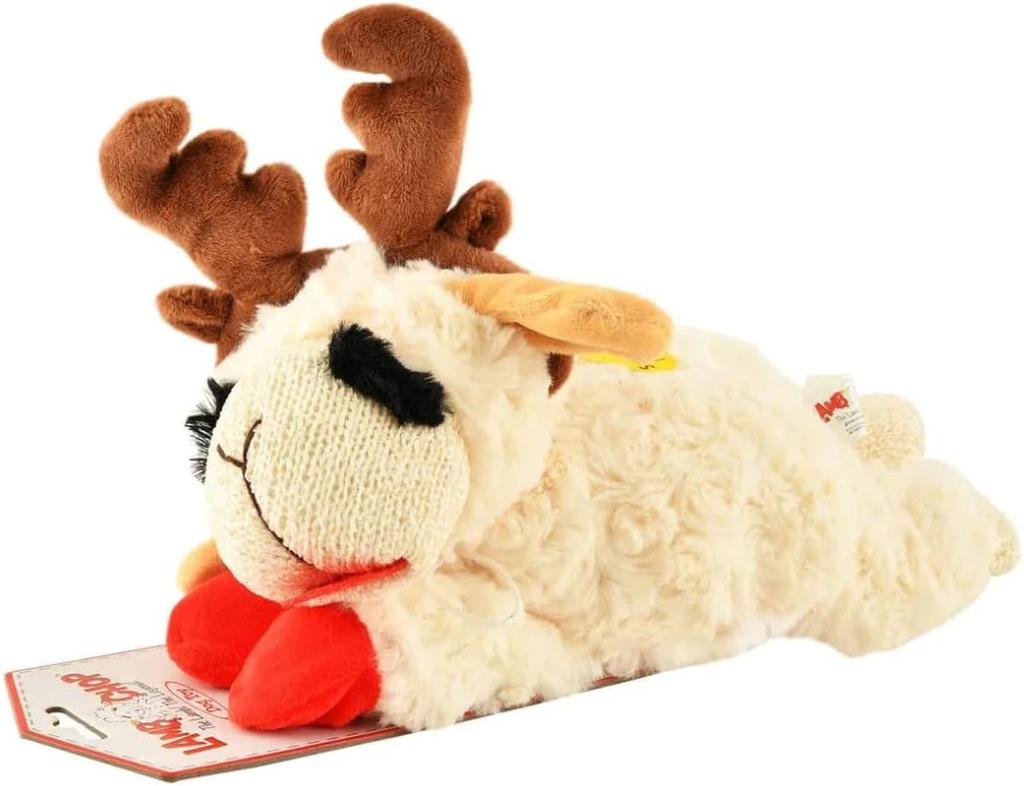 Dog Plush Toy - Squeaky Toy for All Dogs - Extra Soft Plush - Stuffed Animal Dog Toy for Cuddling & Playing - Cute Pet Toy (6", Cream)