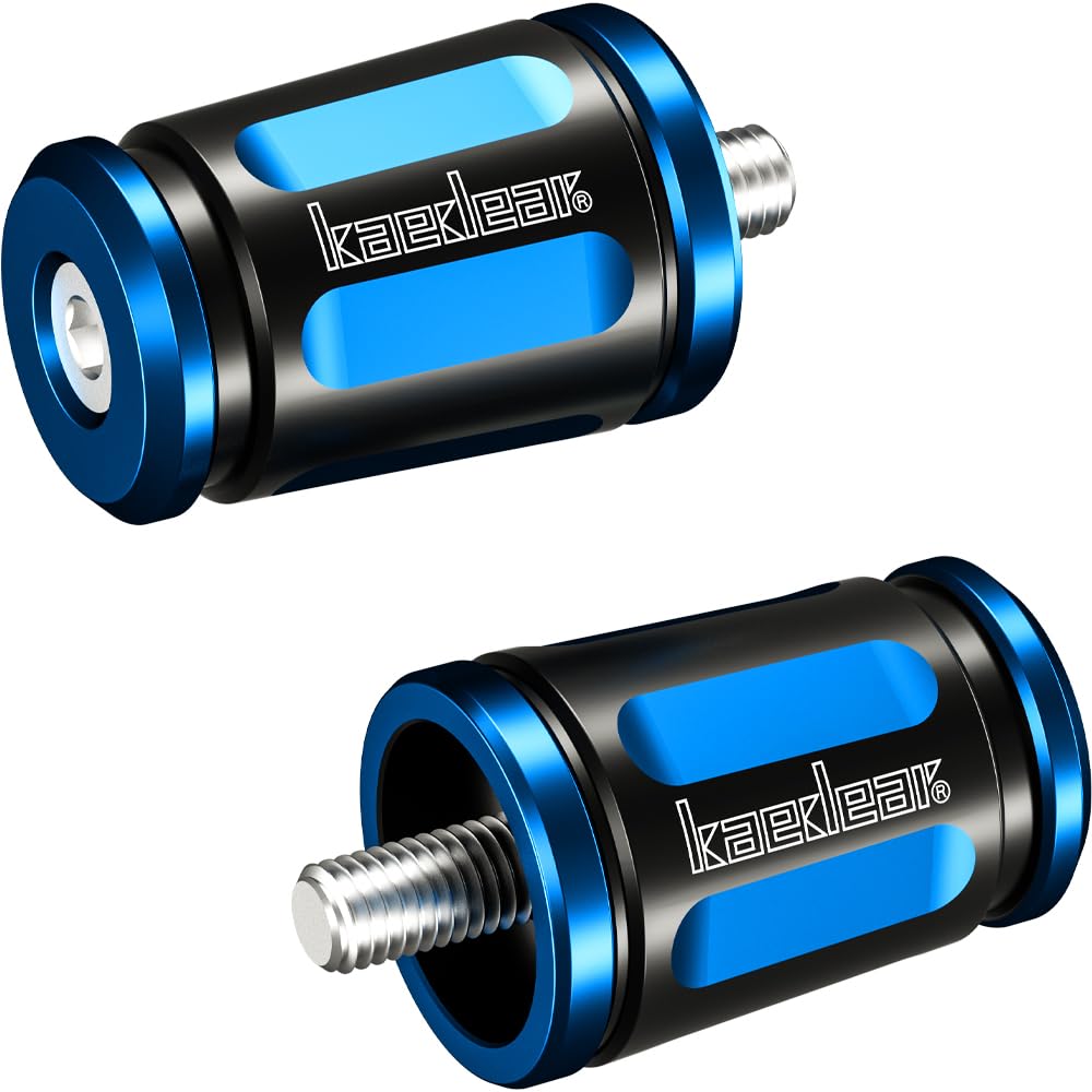 

Регулируемые заглушки руля Kaedear для руля, совместимые с мотоциклами, грузики, KDR-BE2-KM8-BL (Синий/Черный, Kawasaki)