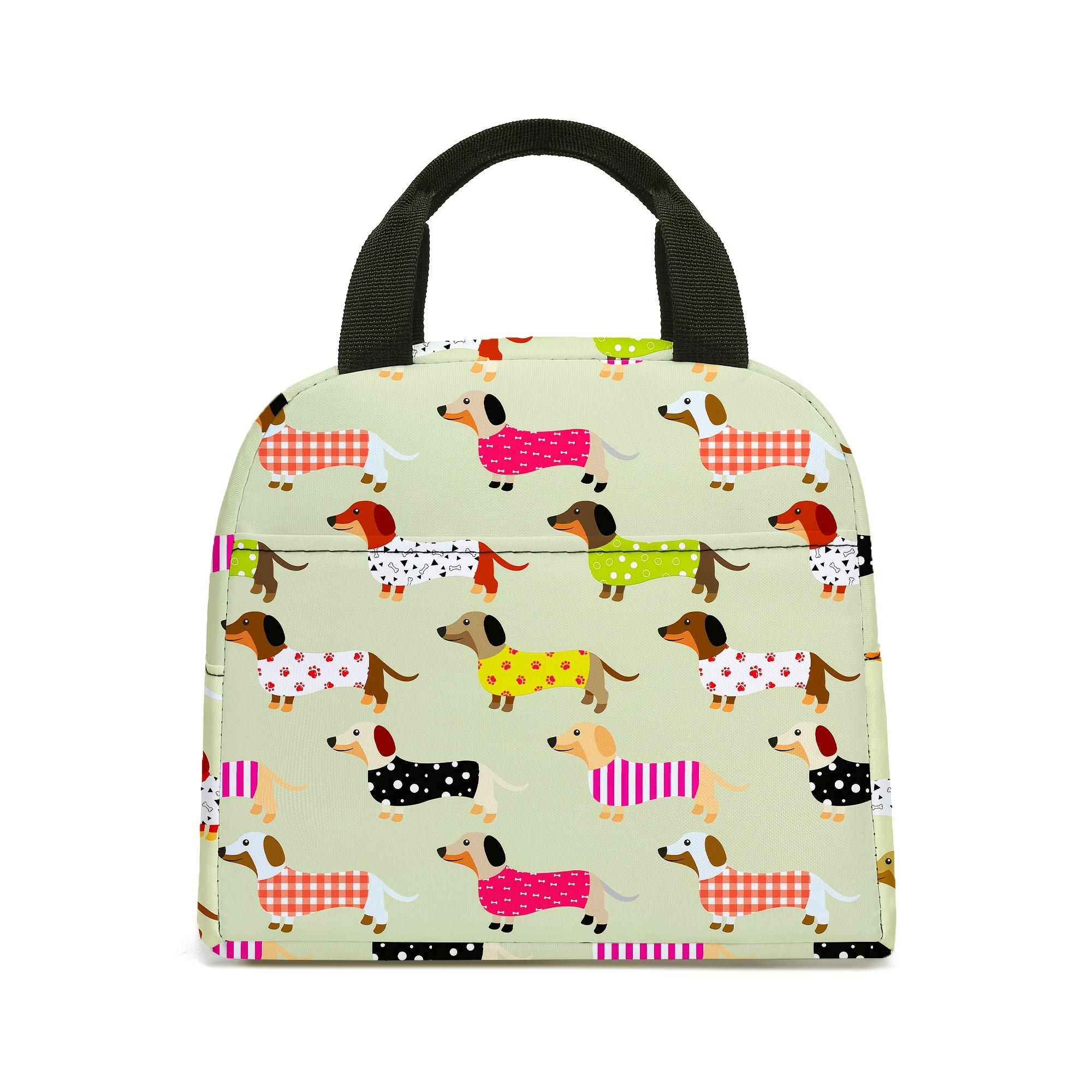 Dachshund Lunch Bag, Insulated Tote Bag, Portable Handbag, Tote Bag Ice Bag Lunch Bag Multifunctional Lunch Bag, Insulated Bags