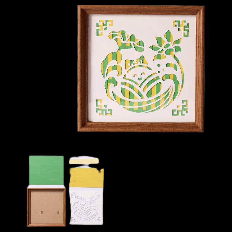 MEiKE DIY Dragon Boat Festival Woven Picture Frame Craft Kit (2-Pack)